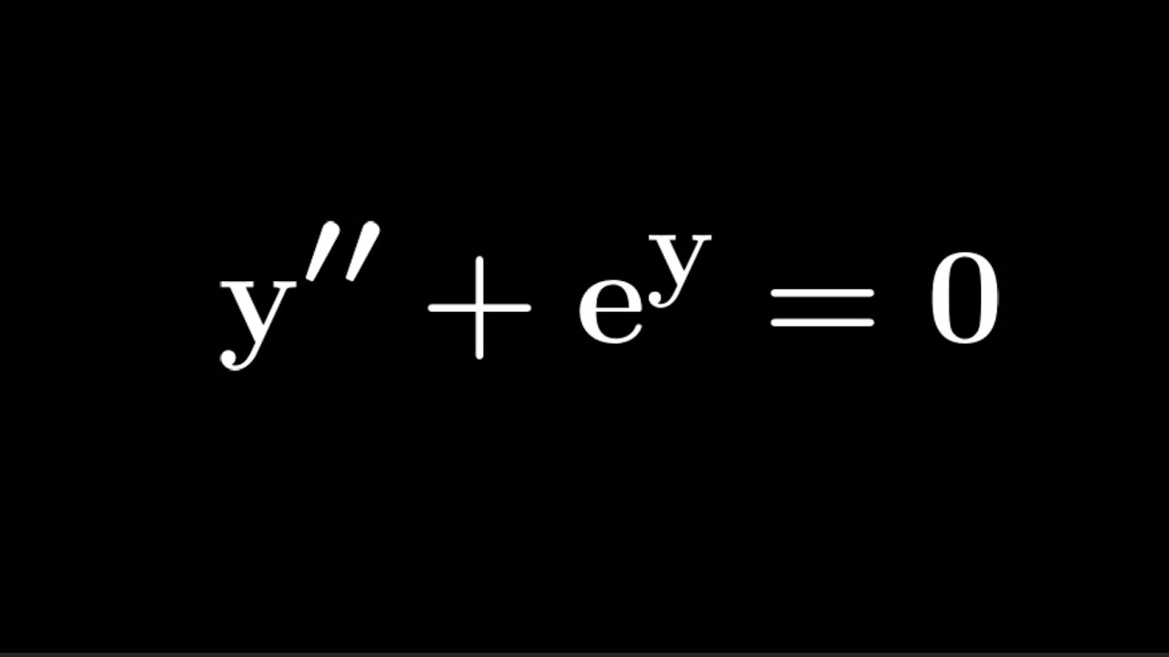Интересное дифференциальное уравнение от @MichaelPennMath