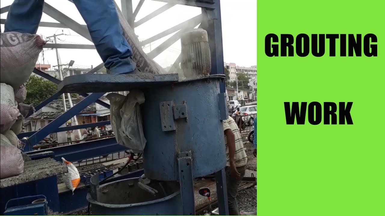 Grouting work at Site, Cement Grout