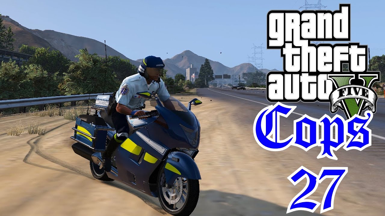 Motard de la Gendarmerie - COPS 27 - LSPDFR GTA 5 MODS