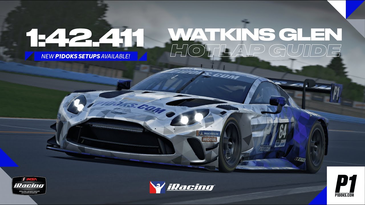 MASTER Watkins Glen in GT3! | iRacing GT3 Lap Guide & Tips | P1Doks.com