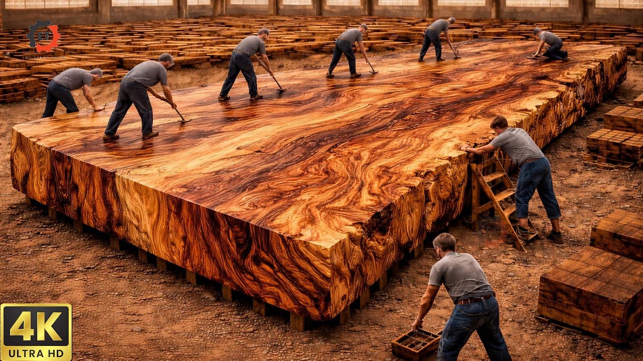 From Solid Red Wood to Masterpiece Table | You’ve Never Seen This Before