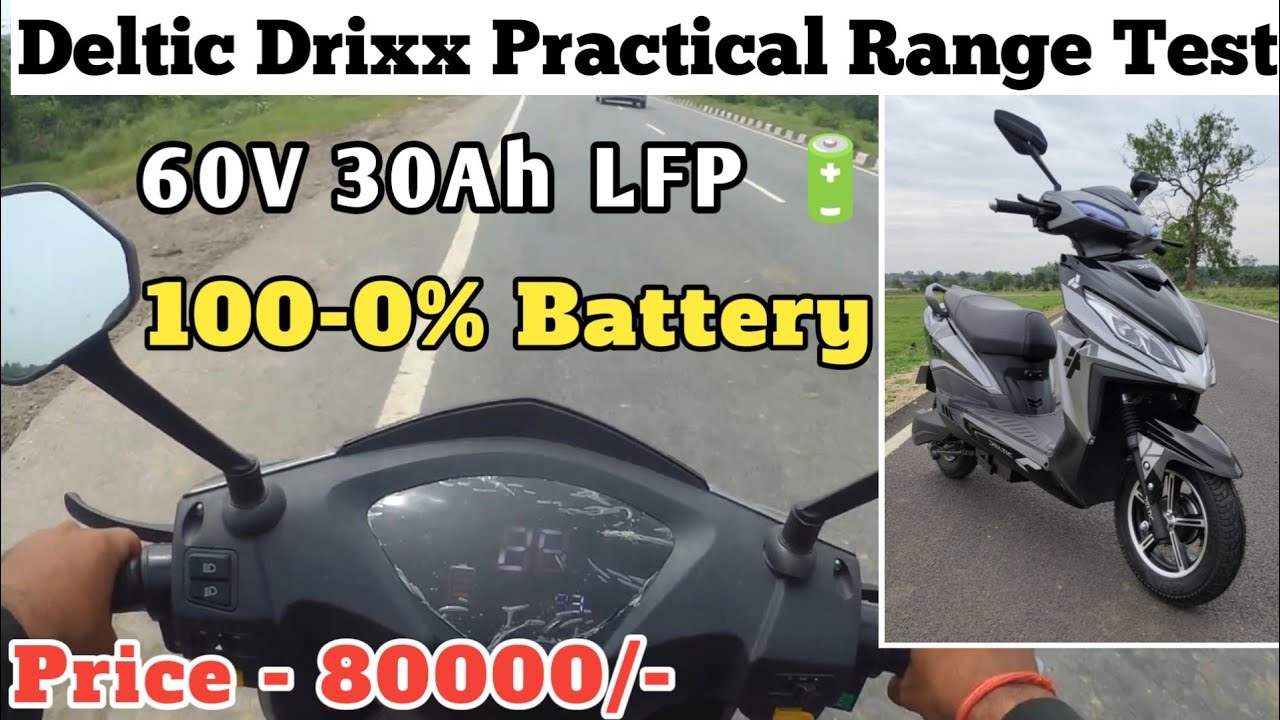 Deltic Drixx | Range Test | LFP battery |80000/- Ex Showroom #soulbiker