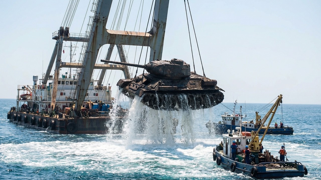 Rusted to Restored: Giant T-34 Tank Deep Water Recovery T 34 Tank Restoration T 34 Engine Rebuild
