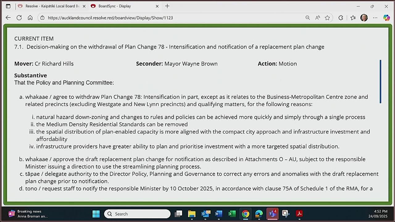24.09.25 - Extraordinary Policy and Planning Committee