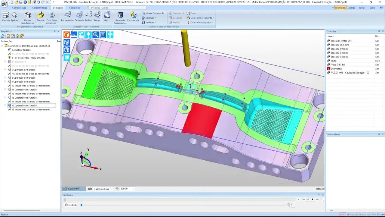 Programação EDGECAM 2021 na Prática - PARTE 02