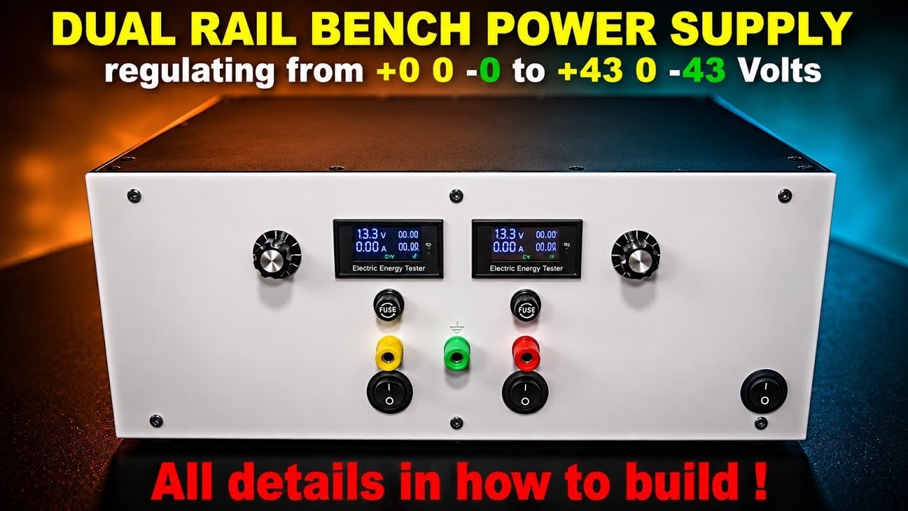How to build dual rail bench power supply