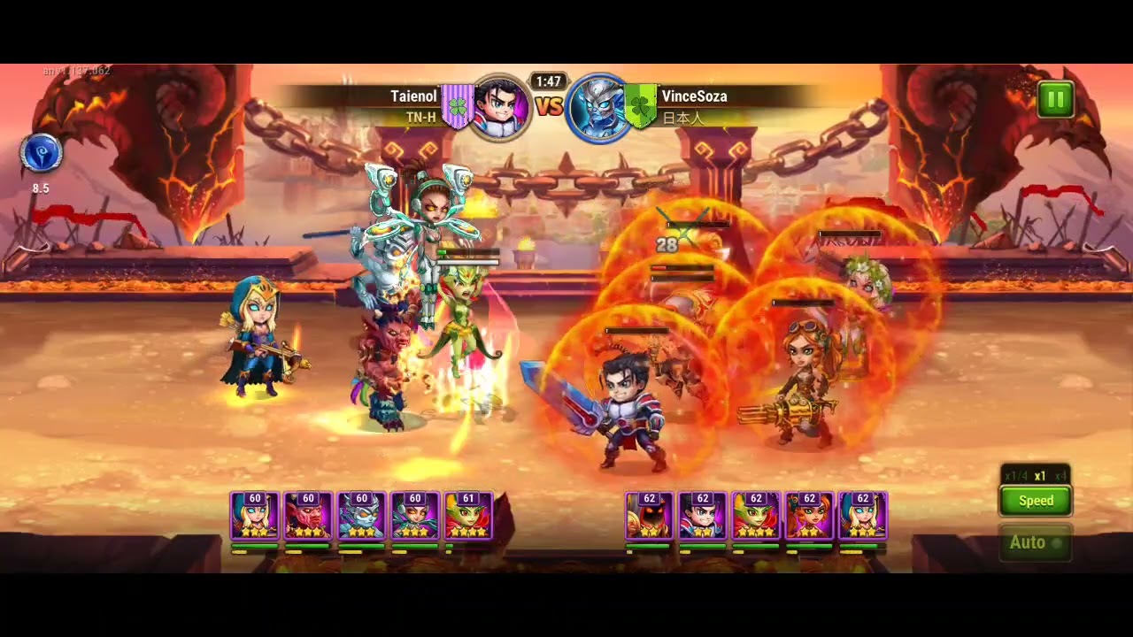 Hero Wars Mobile, new JHU team not bad..