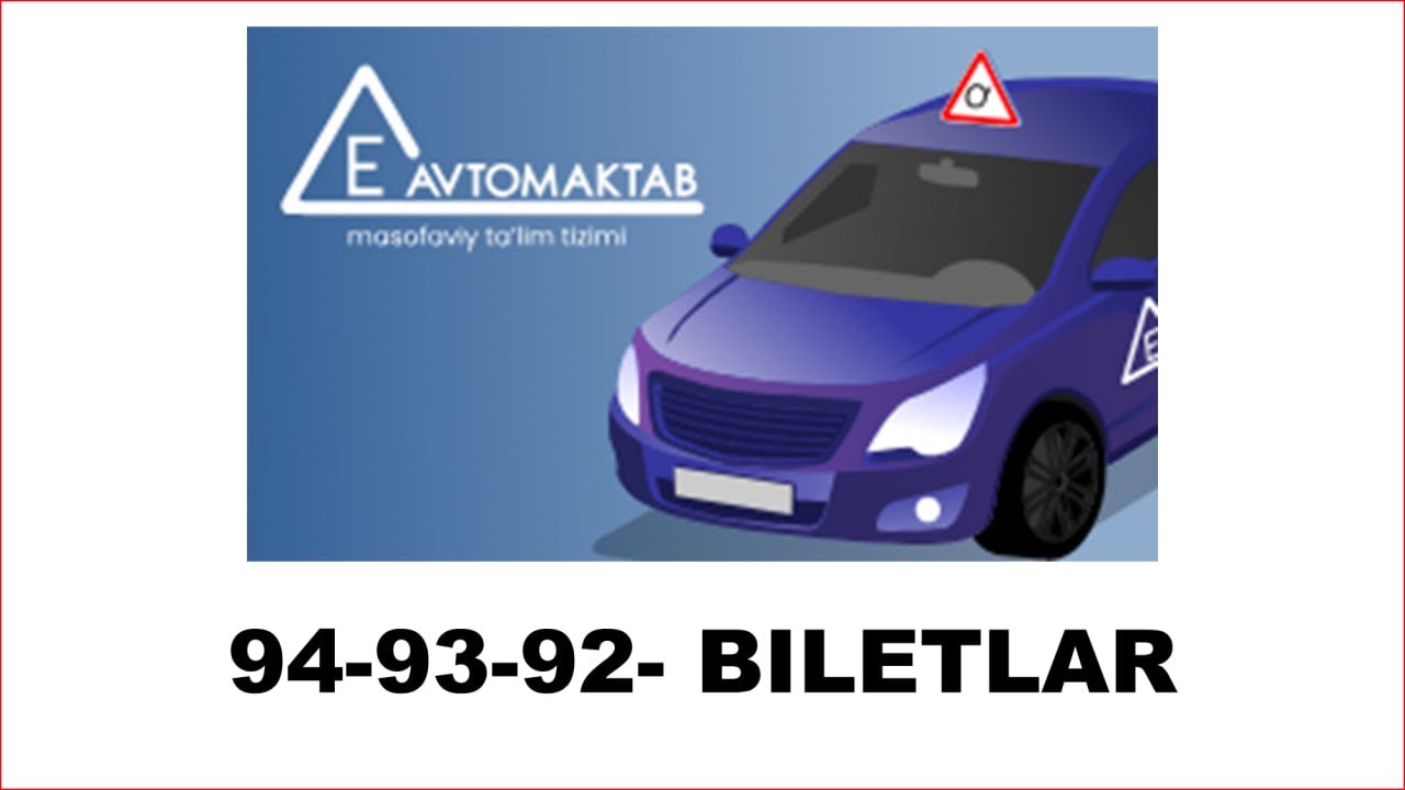 IMTIHON SAVOLLARI 94 93 92 biletlari
