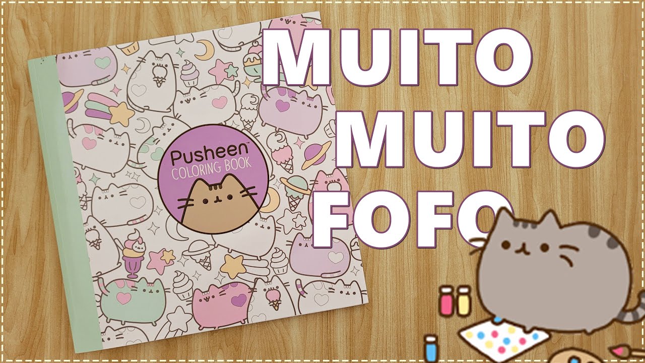 REVIEW Livro para Colorir Pusheen - Claire Belton