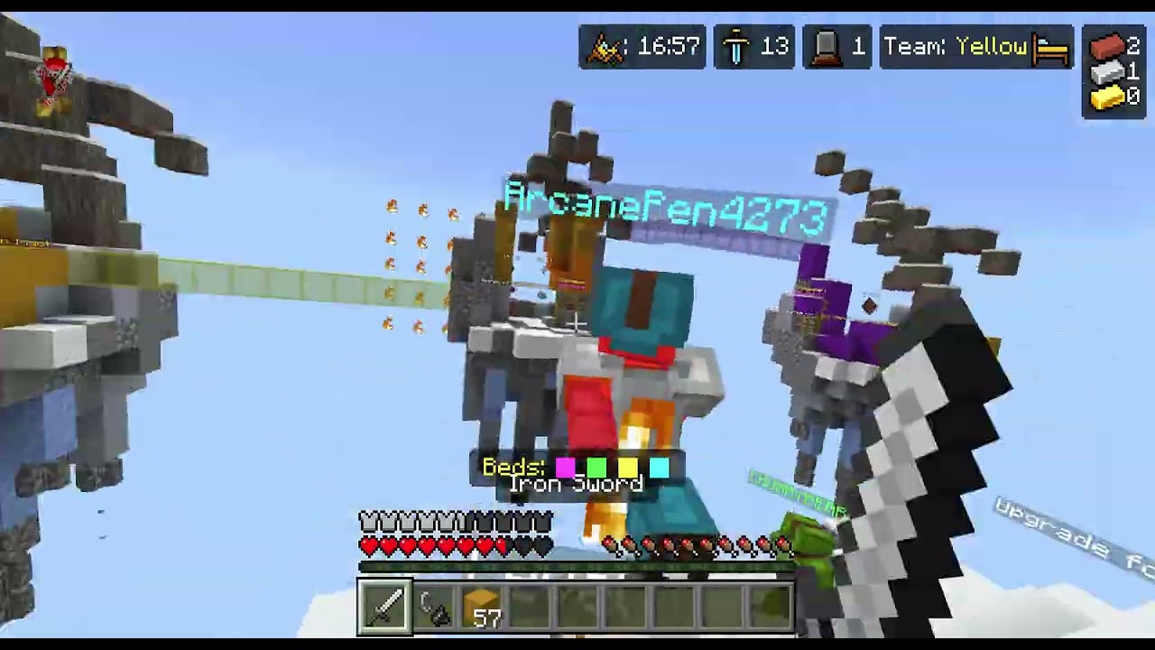 Me Being A Jerk In Solo Bedwars.