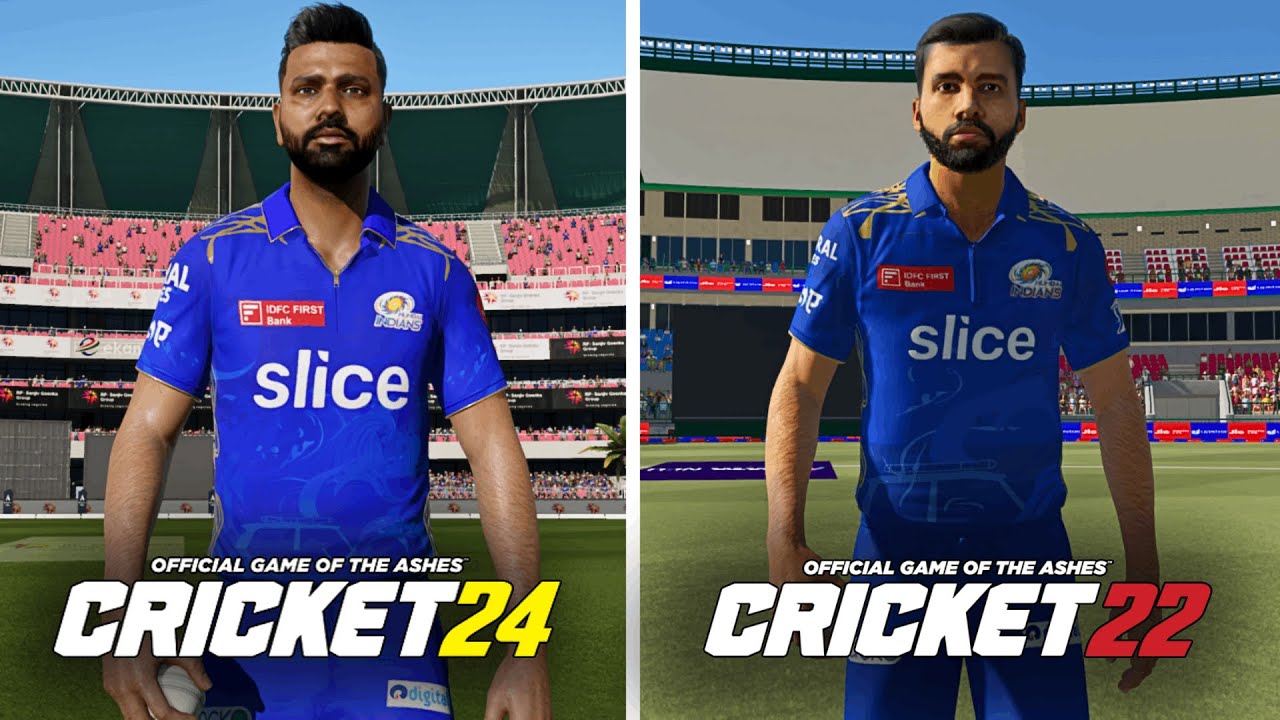 CRICKET 24 Vs CRICKET 22 COMPARISON | Gameplay, Graphics & Career Mode