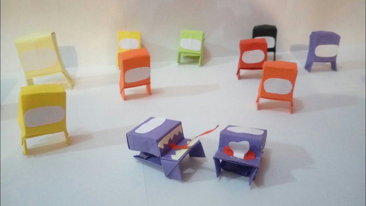 origami AMONG US tutorial impostor