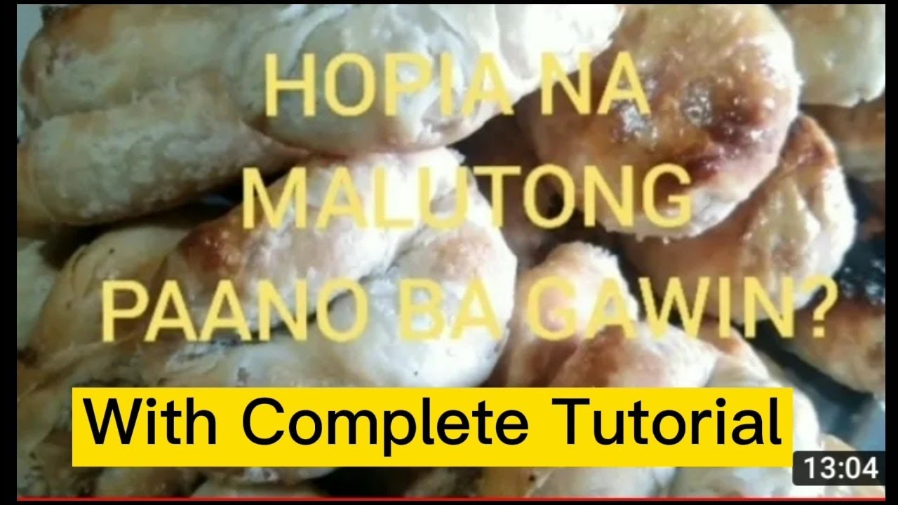 Paano ba gumawa ng Hopiang malutong.with Complete Tutorial