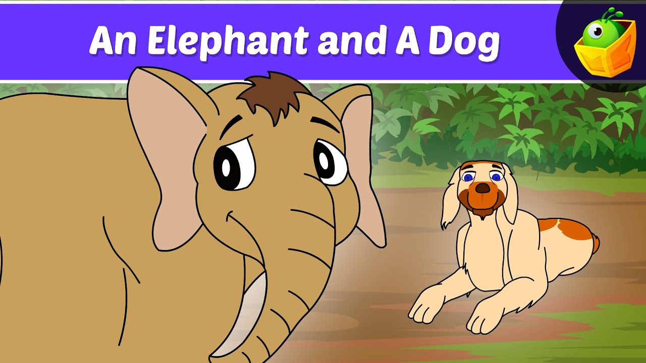 Elephant and dog became best friends !!!
