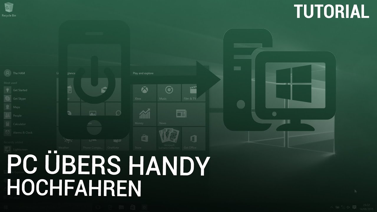 PC &uuml;bers Handy hochfahren
