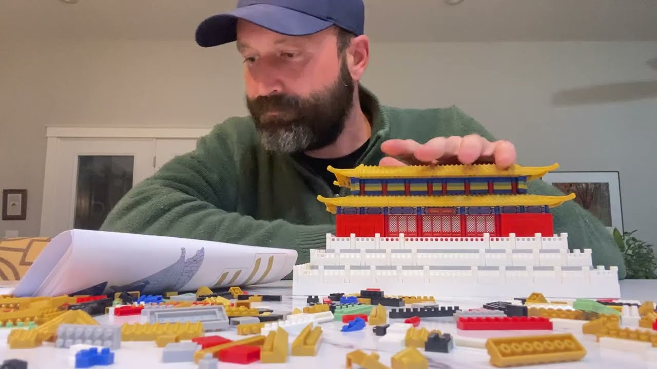 Gentle ASMR micro brick build - Hall of Supreme Harmony part 23