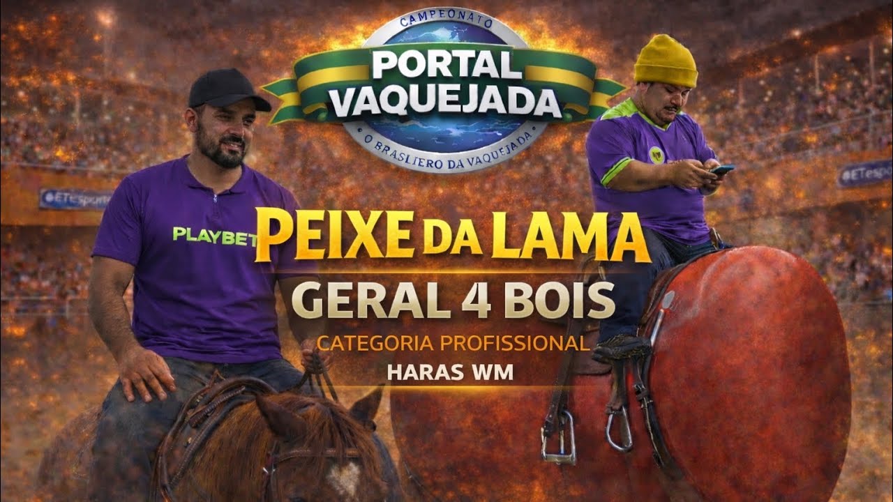 PEIXE DA LAMA | GERAL 4 BOIS CLASSIFICADO PROFISSIONAL HARAS WM | BEZERROS-PE | VAQUEJADA AO VIVO 