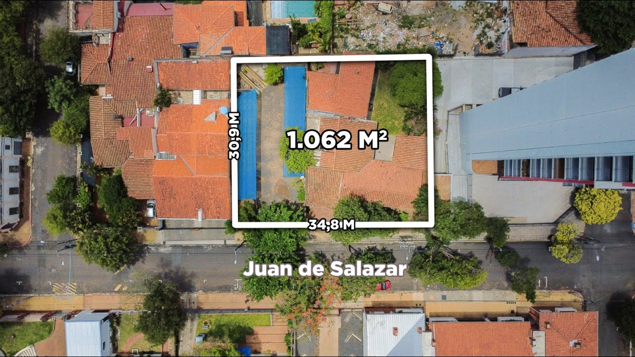 AMPLIO TERRENO DE 1.062 M2 EN LAS MERCEDES - ASUNCIÓN - PARAGUAY - 580.000 USD.