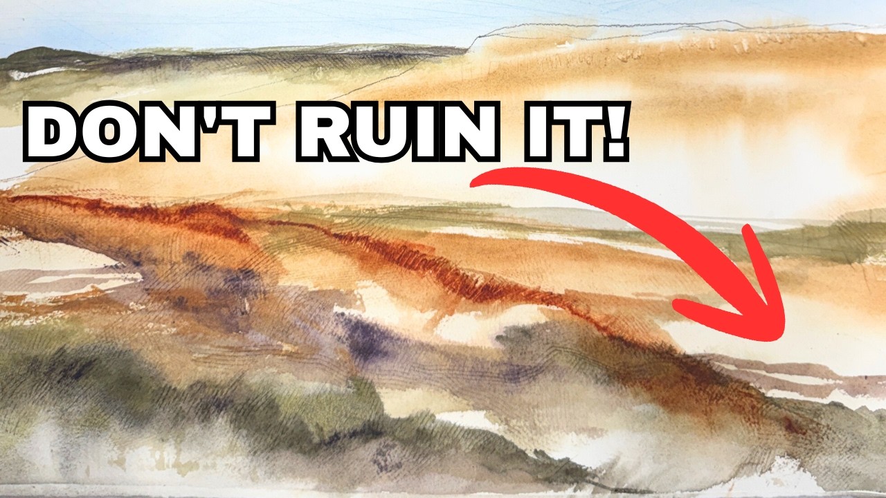 Can I paint a massive 18x22 Watercolor without ruining it? 😬
