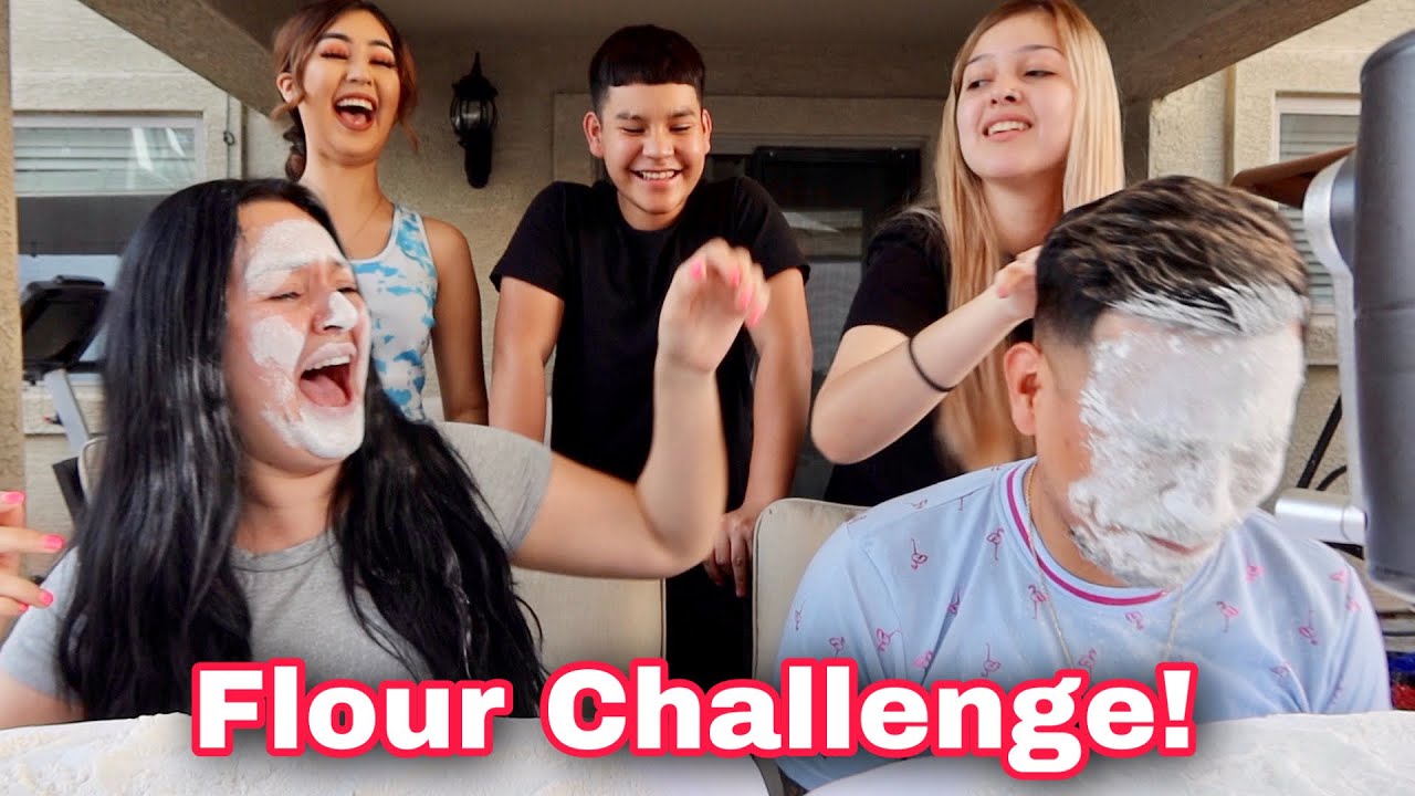 Family Flour Challenge!!! * Hilarious
