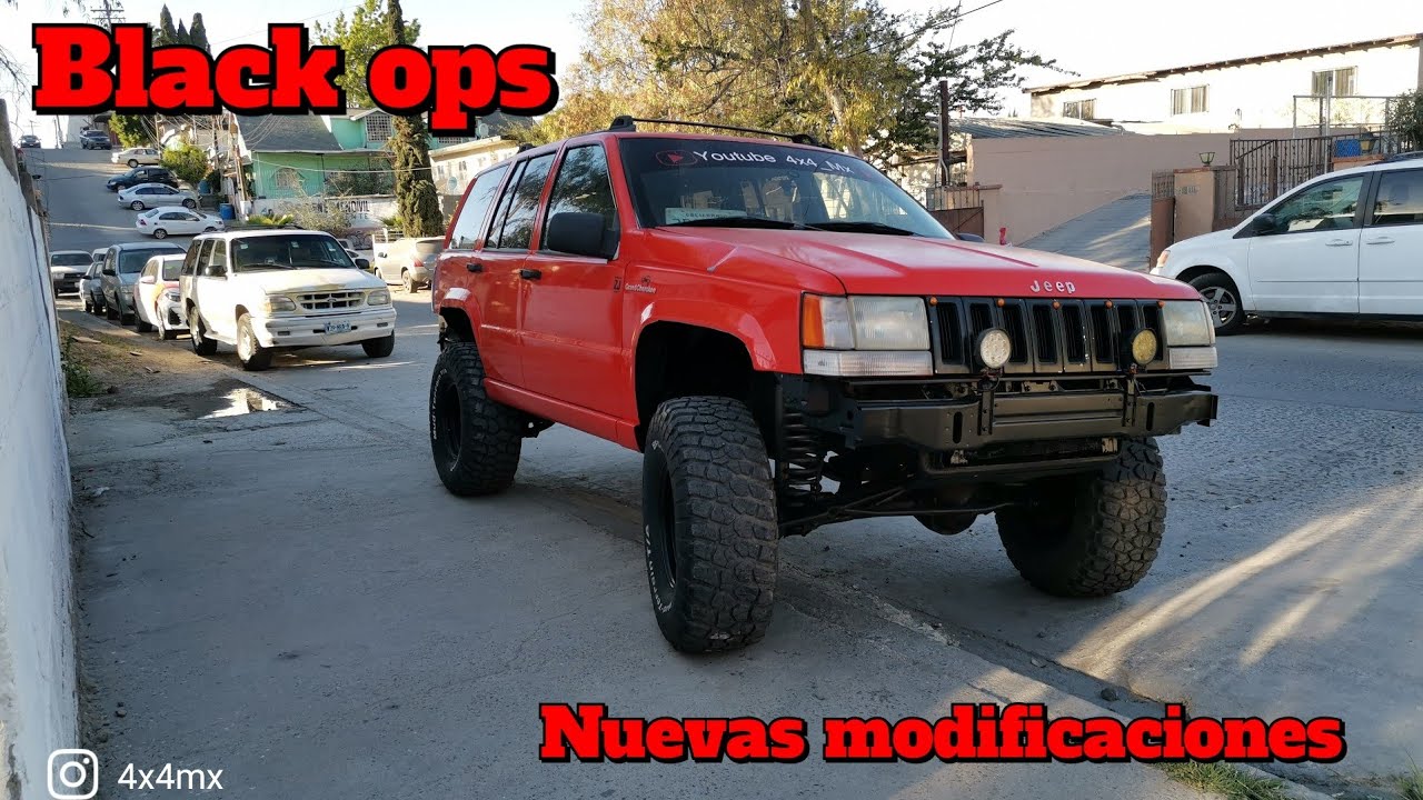 grand cherokee zj | lift 4.5 con llantas 33 | les presento a la Black ops
