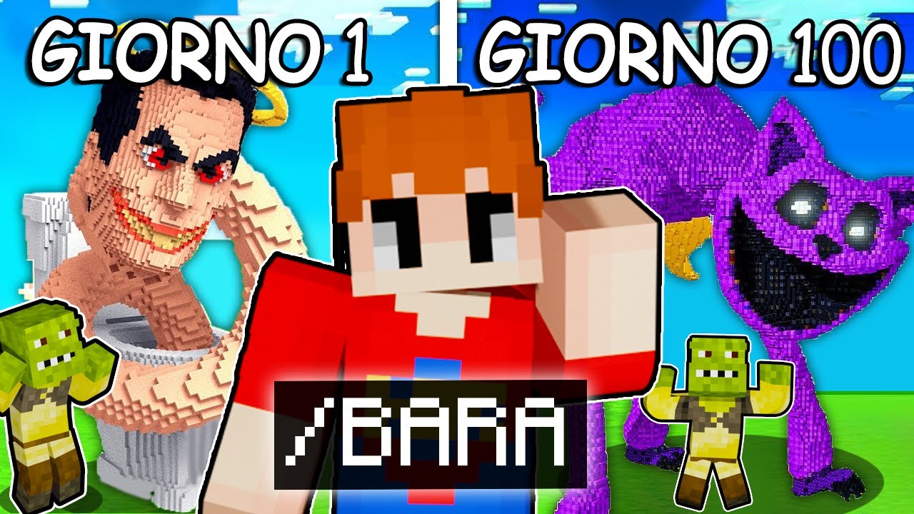 HO BARATO PER 100 GIORNI nelle BUILD BATTLE fino A FAR IMPAZZIRE IL MIO AMICO su MINECRAFT!