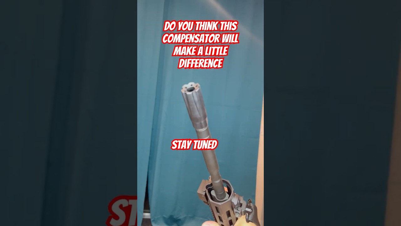 Switching my muzzle brake to a linear #compensator #ar #pistolfiring