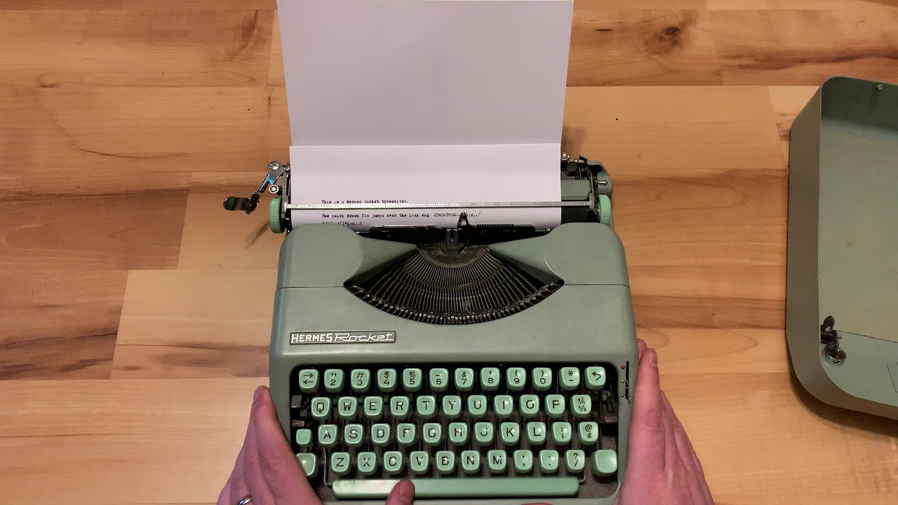 1960 Hermes Rocket Portable Typewriter