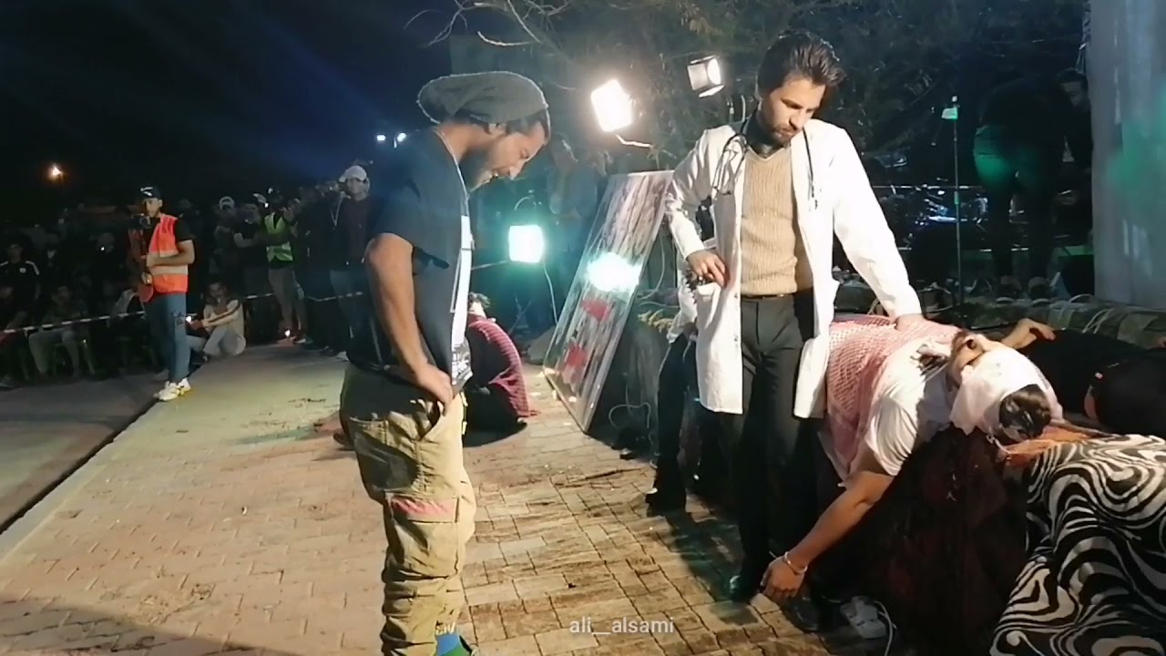مشهد تمثيلي يجسد استشهاد المتظاهر  يوسف محمد العبادي😔🇮🇶💔 //   تابع الوصف