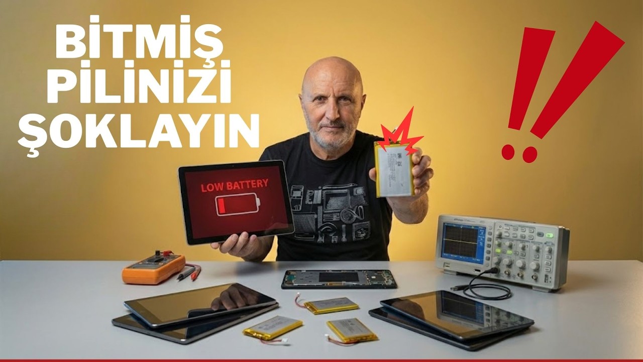 TABLETLERİN   BATARYASINI ŞOKLARSAK ÇALIŞIR MI?