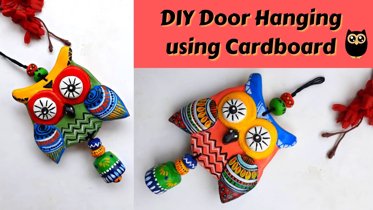 Beautiful Owl Hanging DIY Idea for Doors/Windows😍🦉 l Easy Home Decoration Idea l DIY Wall Hanging