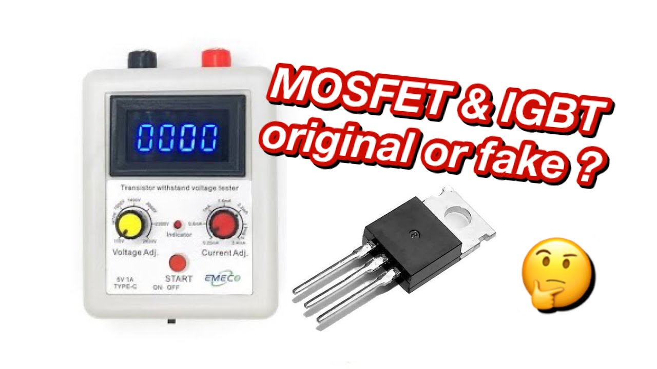 Teste de tensão e corrente em MOSFETs e IGBTs