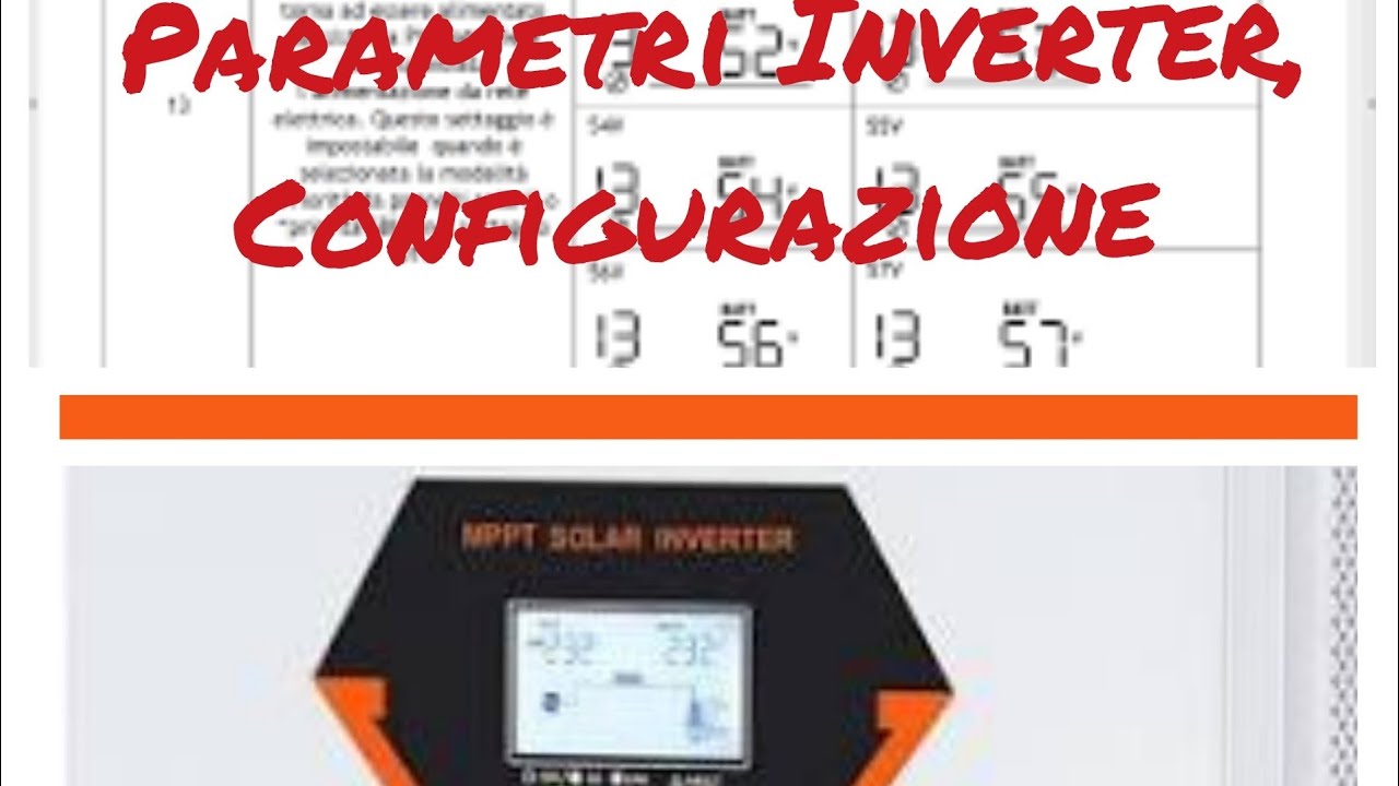 Inverter ibrido fotovoltaico Vevor 3,5 kW 24v, fai da te,impostazioni parametri e settaggi