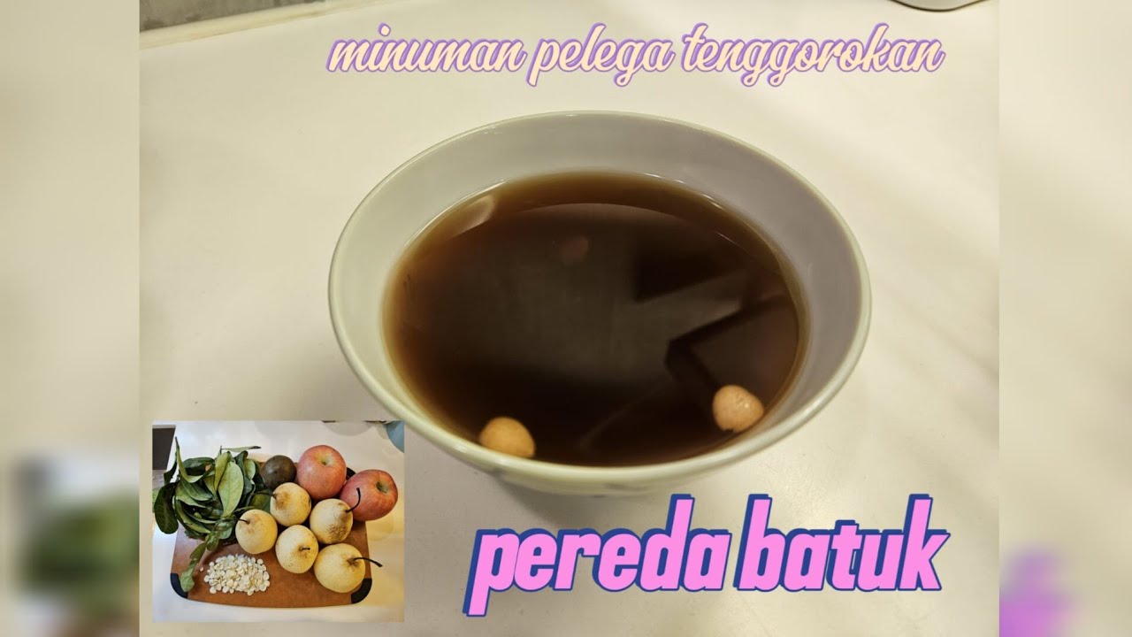 RECIPE MINUMAN🥛 PELEGA TENGGOROKAN ,PEREDA BATUK😮‍💨