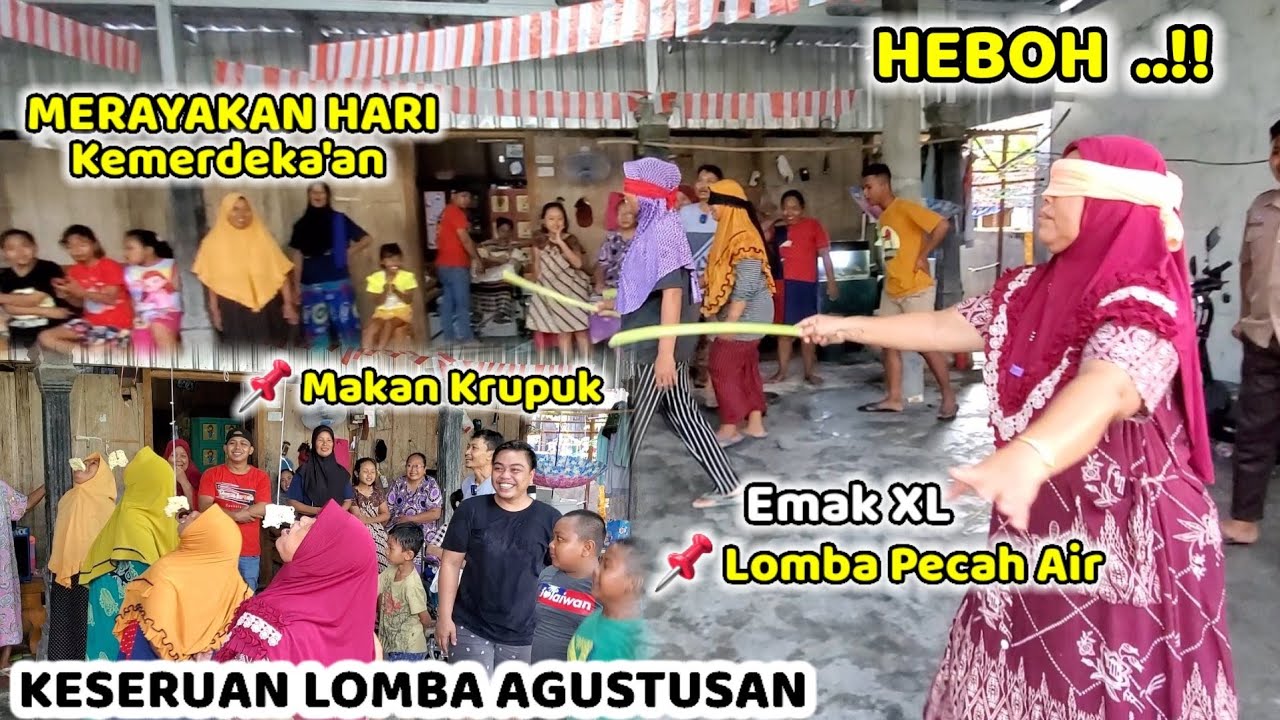 HEBOH ‼️ Keseruan Emak² Lomba Agustusan