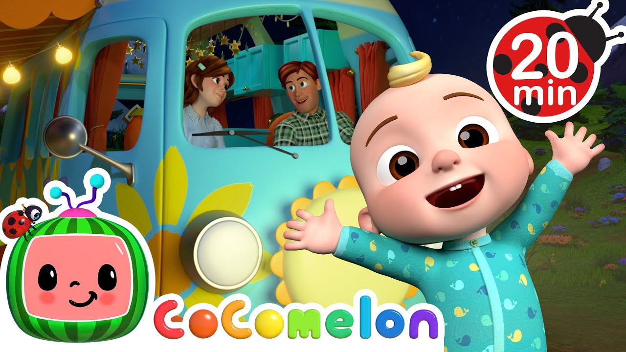 Family Camping Weekend! 🏕️ Wheels on the Van Song 🎶 | 🍉 CoComelon - JJ's Baby Songs 🎶