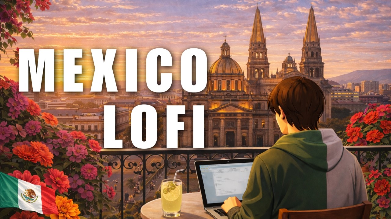 Mexico Modern LoFi – Colonial Terrace & Cafe Chill | 1 Hour LATAM ☁️