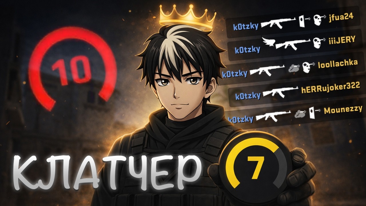 Путь до 10 LVL FACEIT – КОРОЛЬ КЛАТЧЕЙ в CS2