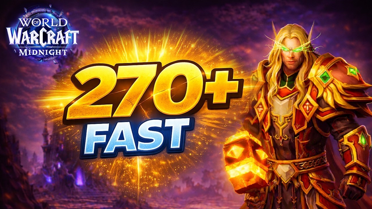 Как быстро достичь уровня экипировки 270+ в WoW Midnight (для игроков 90-го уровня)