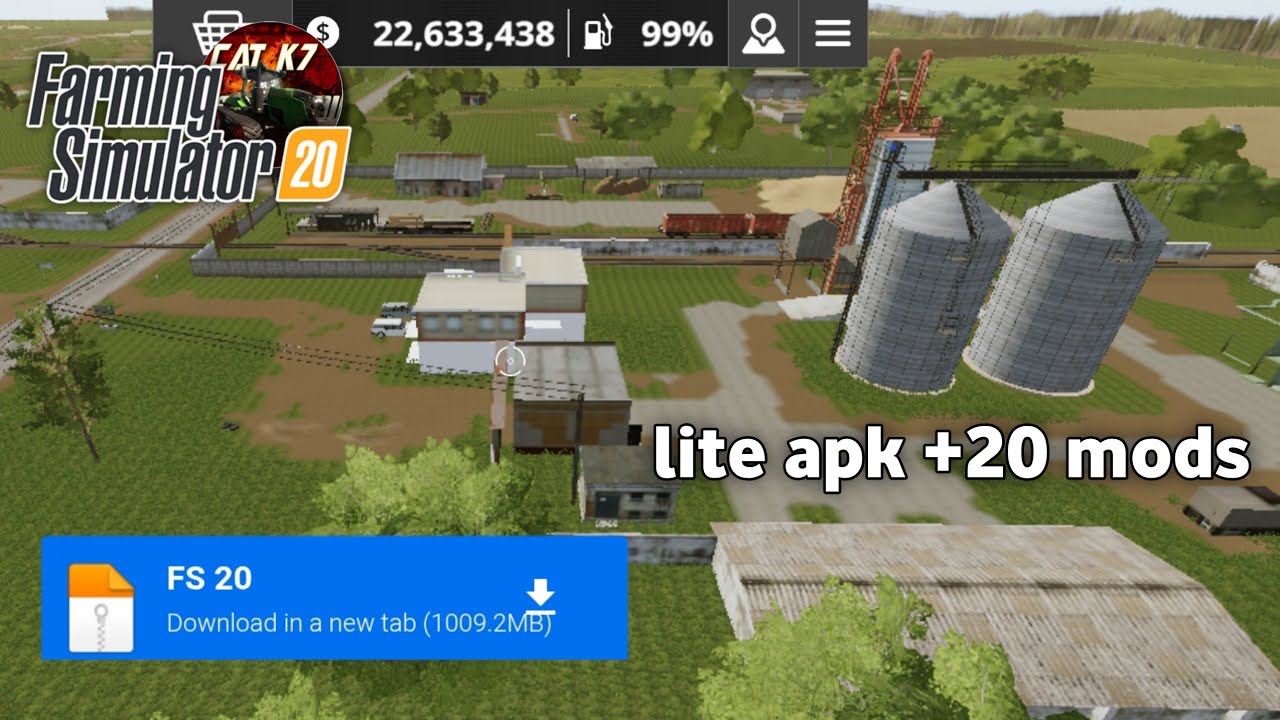 ♻️Симулятор фермерства 20😱НОВЫЙ ОБЛЕГЧЕННЫЙ MOD APK✅РАЗМЕР: 1 ГБ #FS20 #catk7
