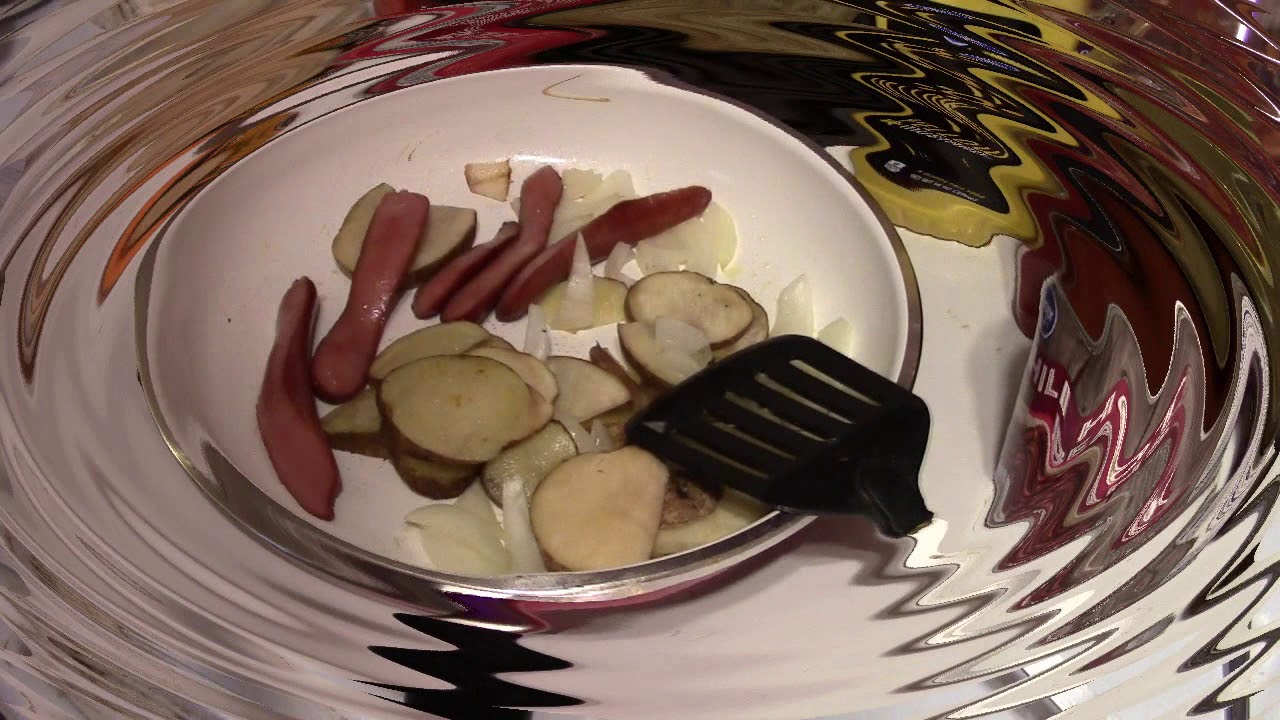 Chili Dog With Potatoes and Onions Recipe
