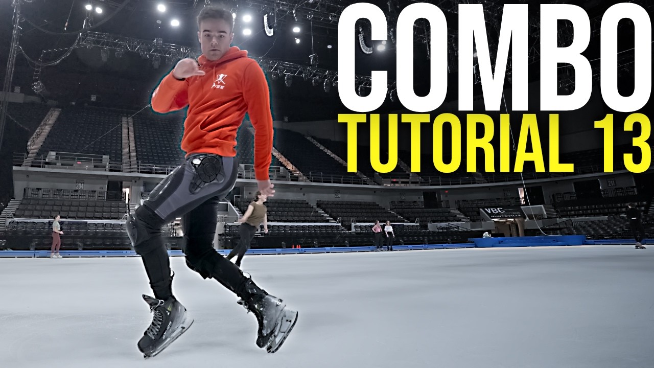 Freestyle Ice Skating Tutorial | Footwork Combo 13