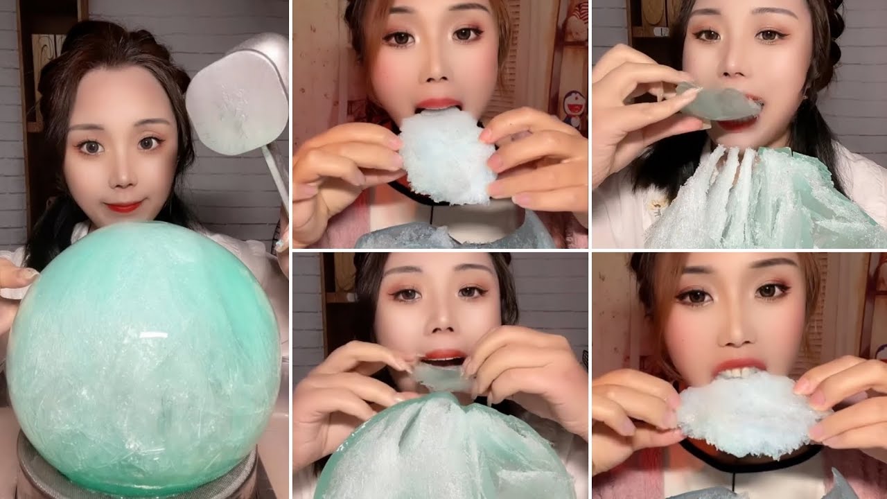 BALLOON ICE EATING ASMR