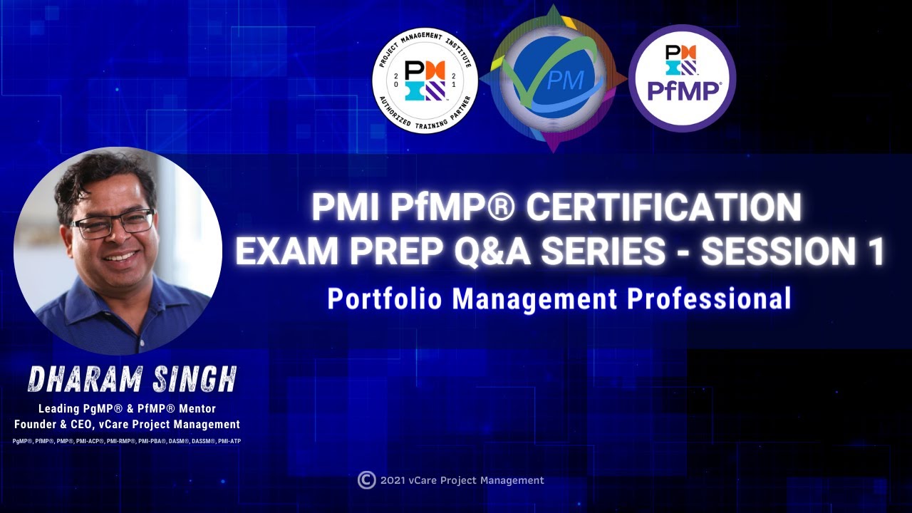 Сертификация PMI PfMP — Подготовка к экзамену — Серия вопросов и ответов — Онлайн-сессия 1 | Дхар...