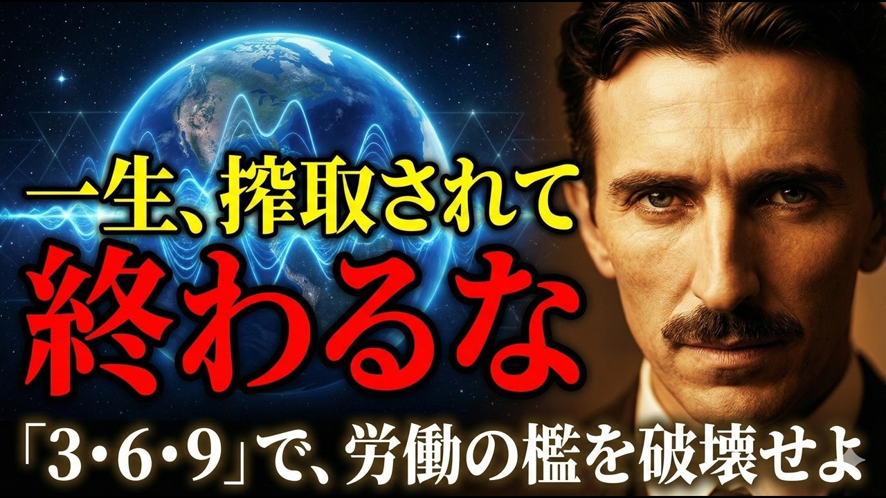 閲覧注意※テスラが封印した「3・6・9」の正体。99%の人間が「労働地獄（マトリックス）」から抜け出せない数学的理由とは
