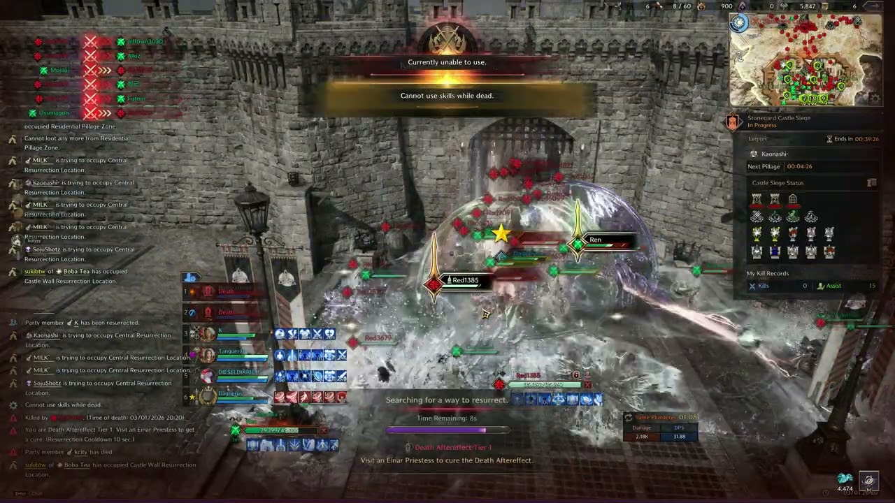 Throne & Liberty|Last NA West Siege|Milk and Boba Tea|Oracle Big Shield Gameplay