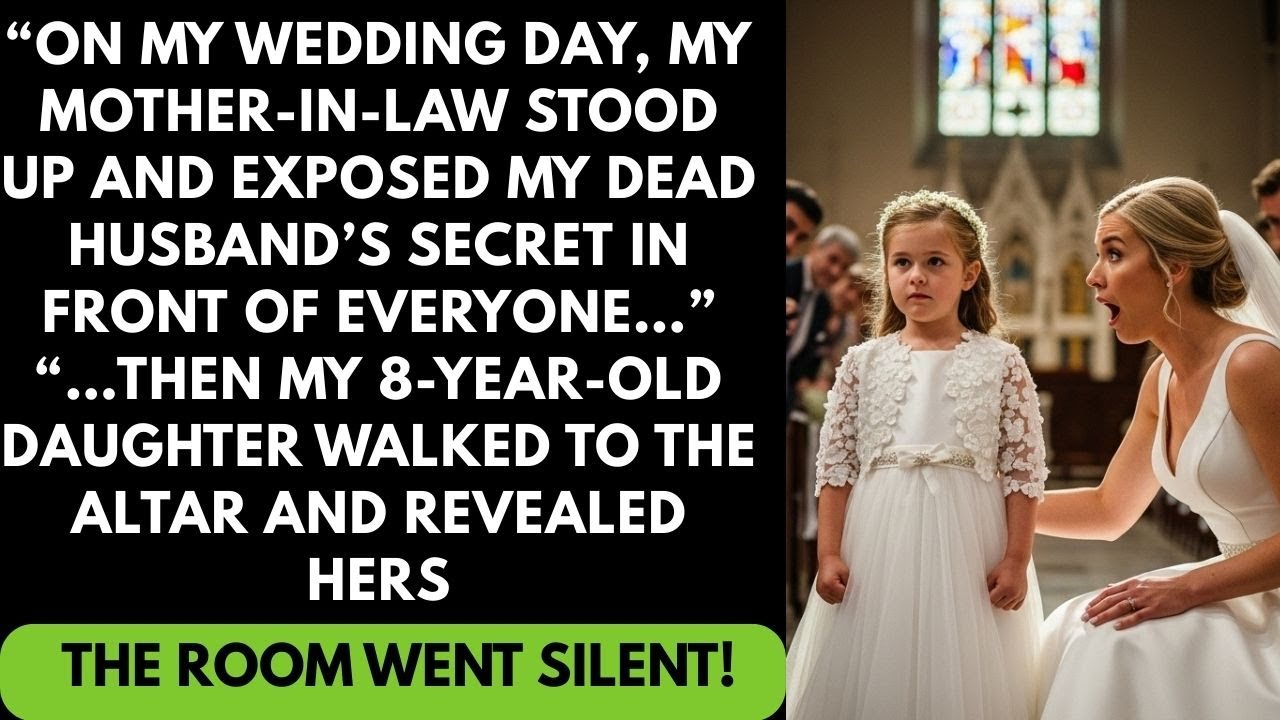 “Mother-in-Law Exposed My Dead Husband’s Secret at My Wedding… Then My 8-Year-Old Revealed HERS!”