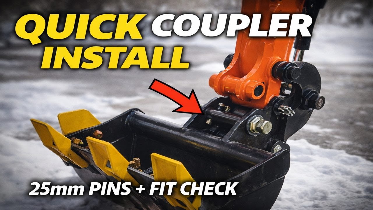 Chinese Mini Excavator Quick Coupler Install: 25mm Pins, Fit, Clearance & Cheap vs Better