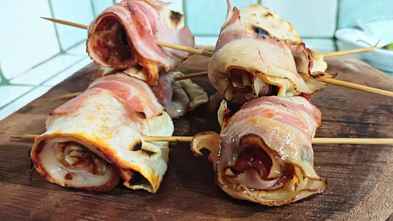 Spiedini di piadina in Friggitrice ad Aria