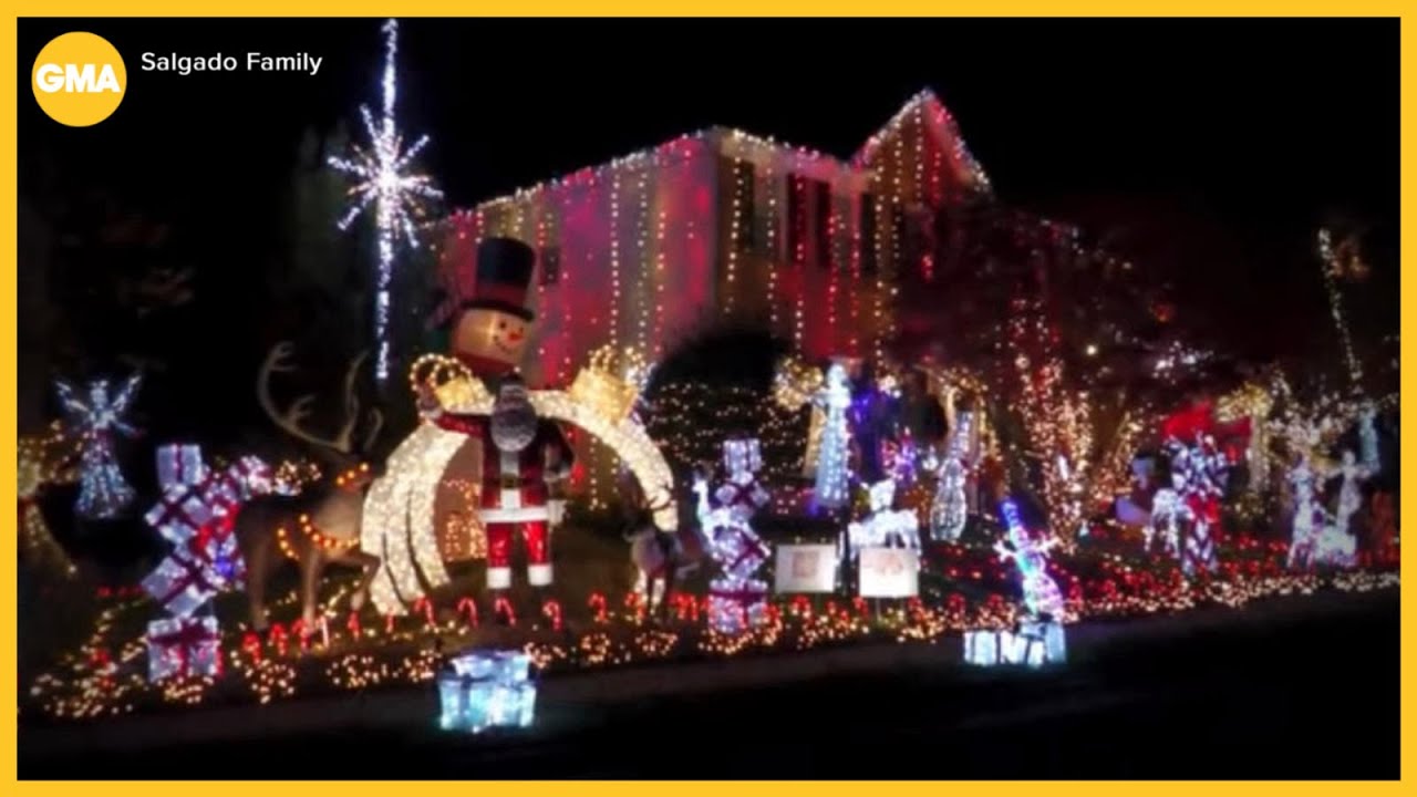 The family paying big for their holiday display